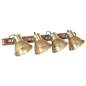 Industrie Wandlampe Messing 90cm