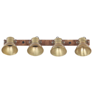Industrie Wandlampe Messing 90cm
