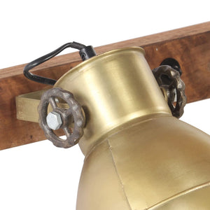 Industrie Wandlampe Messing 90cm