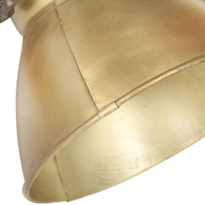 Industrie Wandlampe Messing 90cm