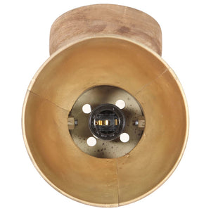 Industrielle Wand- und Deckenlampen Messing 2er-Set