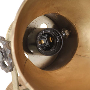 Industrielle Wand- und Deckenlampen Messing 2er-Set