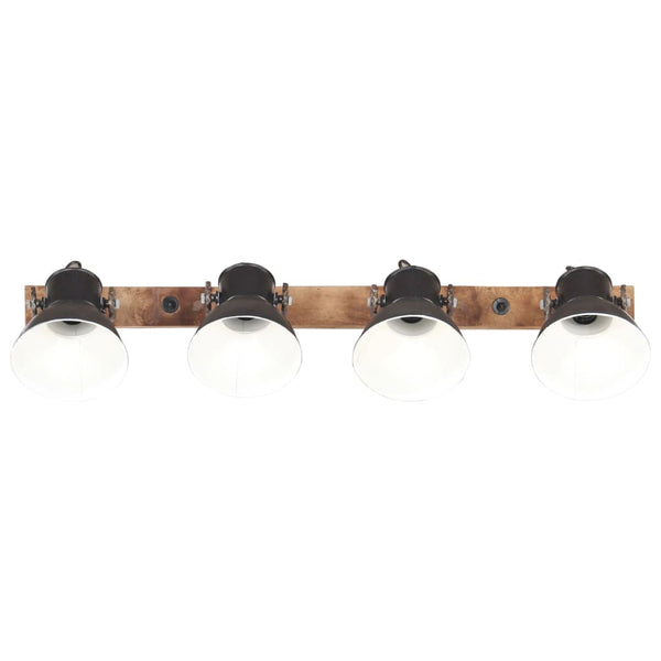 Industrie Wandlampe Schwarz 90cm E27