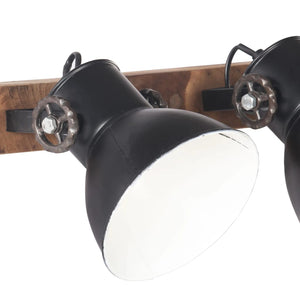 Industrie Wandlampe Schwarz 90cm E27