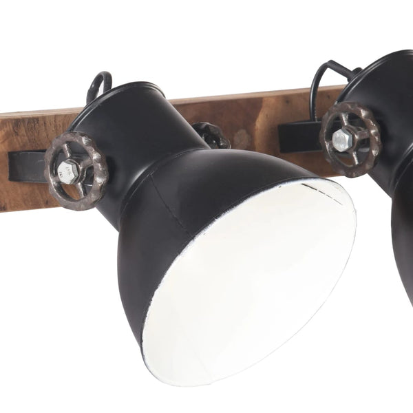 Industrie Wandlampe Schwarz 90cm E27