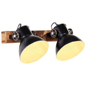 Industrie Wandlampe Schwarz 45x25 cm E27