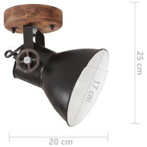 Industrie Wandleuchten/Deckenleuchten Schwarz 2er-Set