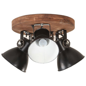 Industrielle Deckenlampe Schwarz E27