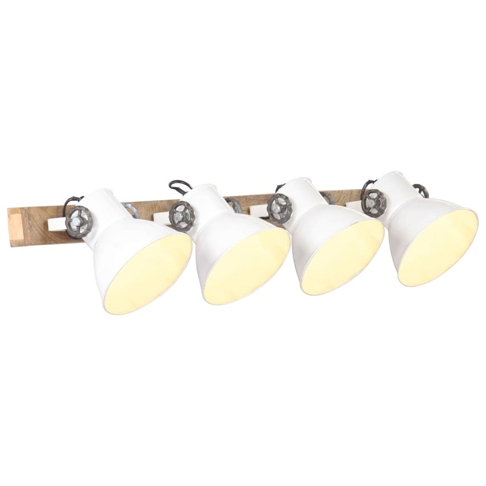 Industrie Wandlampe Weiß 90cm E27