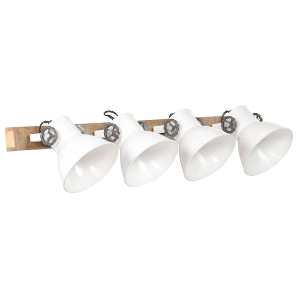 Industrie Wandlampe Weiß 90cm E27