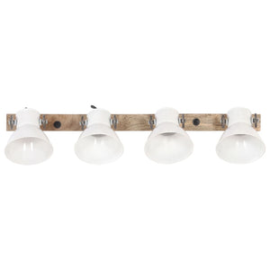 Industrie Wandlampe Weiß 90cm E27