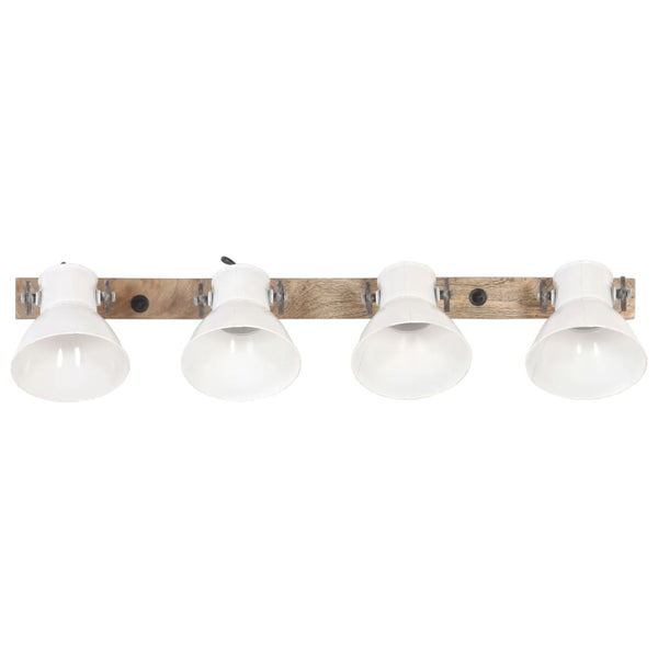 Industrie Wandlampe Weiß 90cm E27