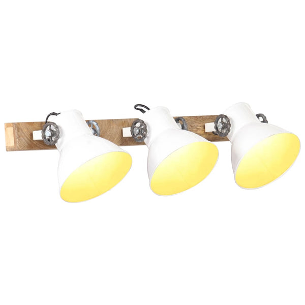 Industrie Wandlampe Weiß 65cm E27