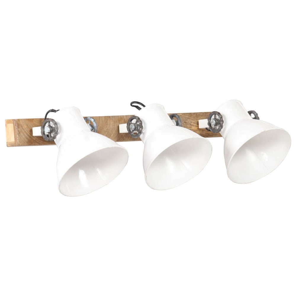 Industrie Wandlampe Weiß 65cm E27