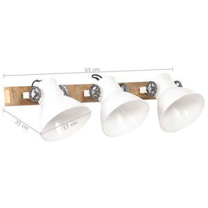 Industrie Wandlampe Weiß 65cm E27