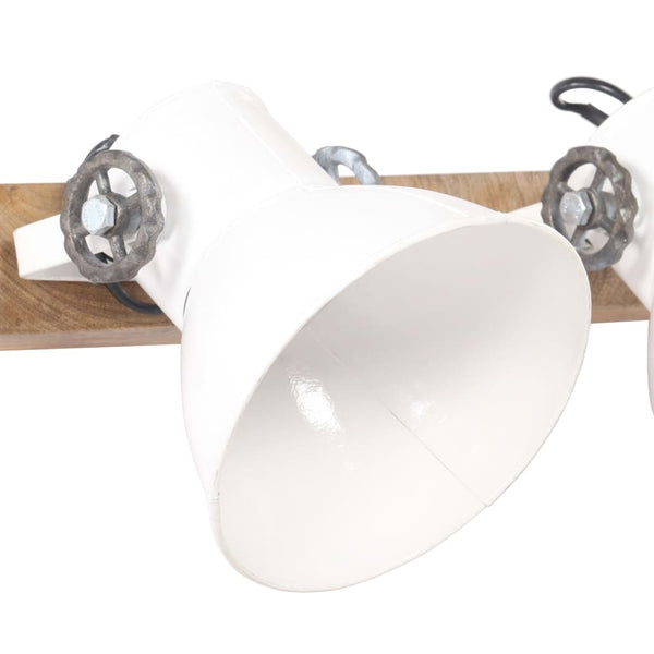 Industrie Wandlampe Weiß 65cm E27
