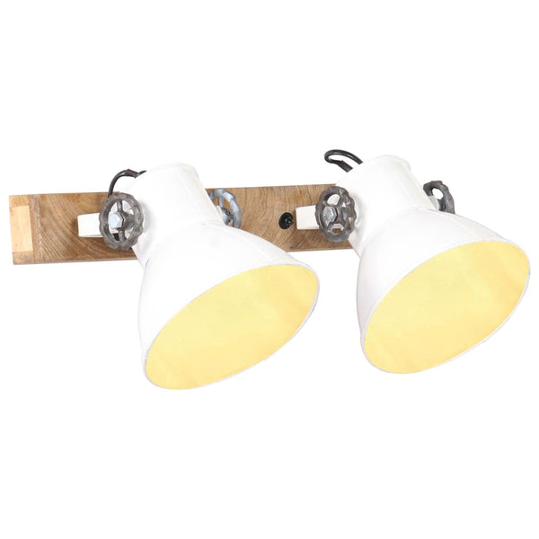 Wandlampe Weiß Industriestil 45 cm