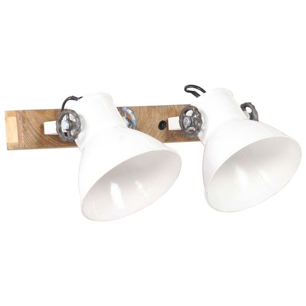 Wandlampe Weiß Industriestil 45 cm