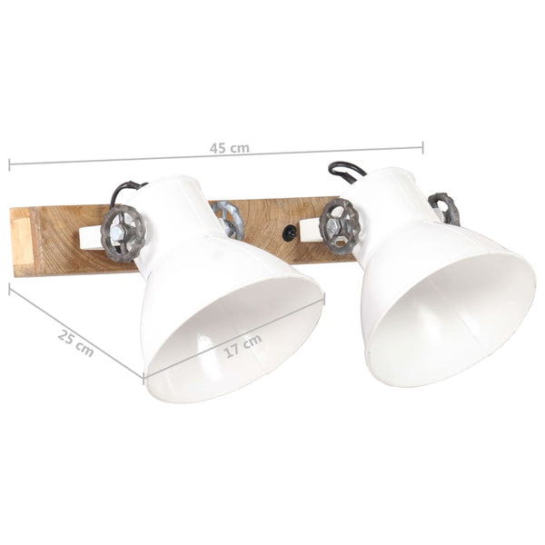 Wandlampe Weiß Industriestil 45 cm