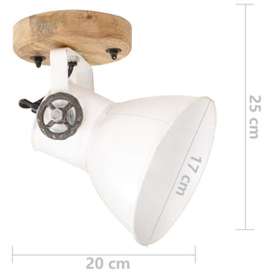 Industrie Wand- und Deckenlampen, Weiß, 2er Set
