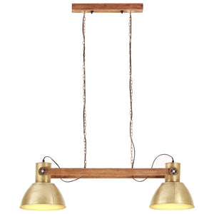 Industrie Hängelampe Messing 109 cm
