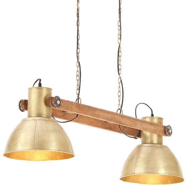 Industrie Hängelampe Messing 109 cm