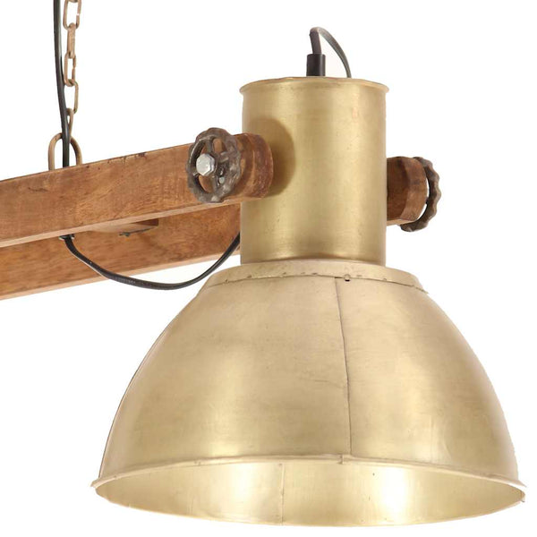 Industrie Hängelampe Messing 109 cm