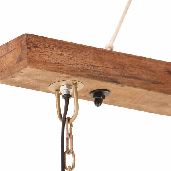 Industrie Hängelampe Messing 109 cm