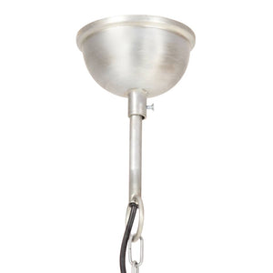 Industrie Hängelampe Silber 40cm E27