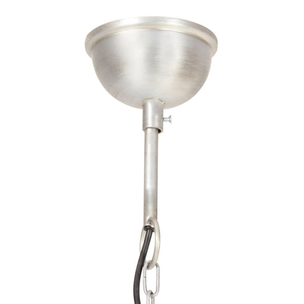 Industrie Hängelampe Silber 40cm E27