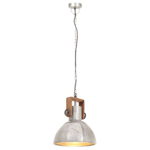 Industrie Hängelampe Silber 30cm E27