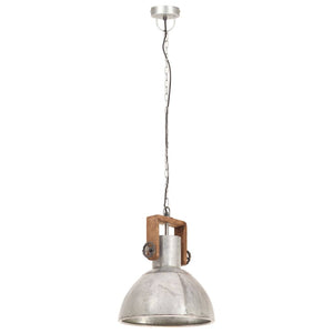 Industrie Hängelampe Silber 30cm E27