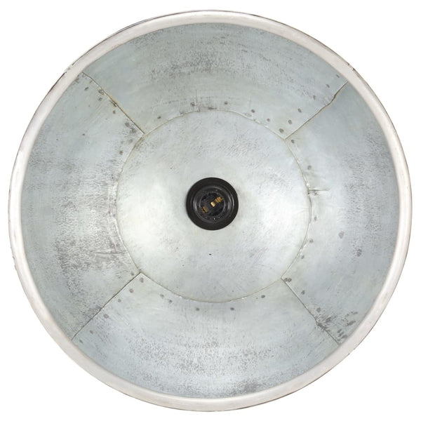 Industrie Hängelampe Silber 30cm E27