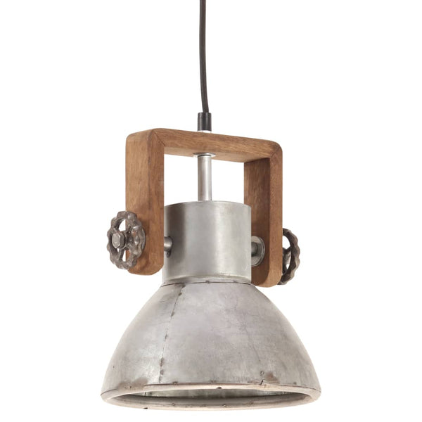 Industrie Hängelampe Silber 19cm E27