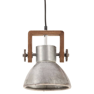 Industrie Hängelampe Silber 19cm E27
