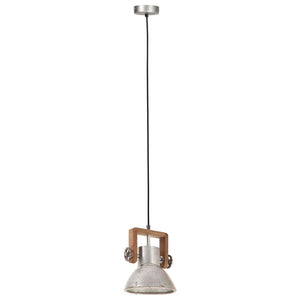 Industrie Hängelampe Silber 19cm E27