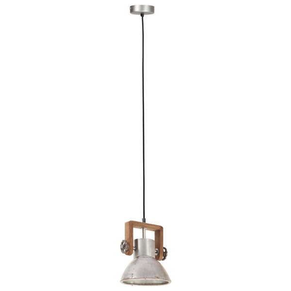 Industrie Hängelampe Silber 19cm E27