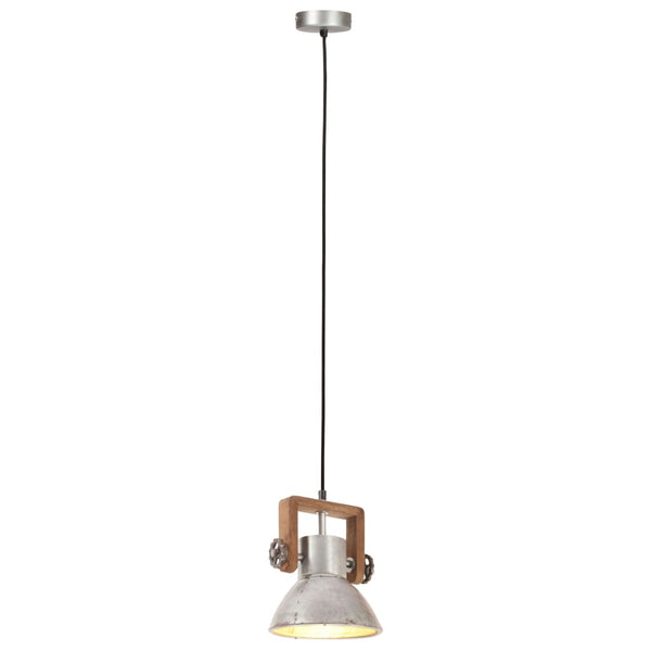 Industrie Hängelampe Silber 19cm E27
