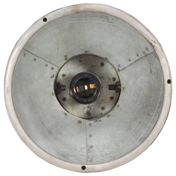 Industrie Hängelampe Silber 19cm E27