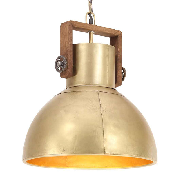 Industrie Hängelampe Messing 40cm E27