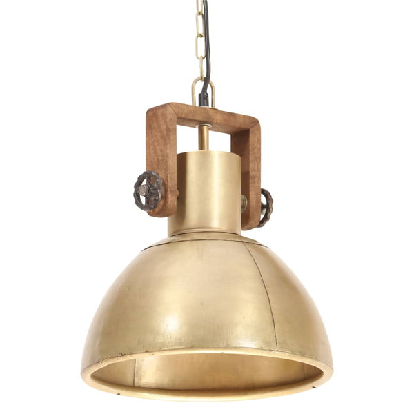 Industrie Hängelampe Messing 30cm E27