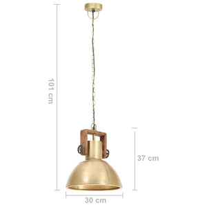 Industrie Hängelampe Messing 30cm E27