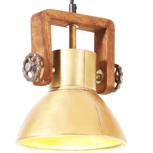 Industrie Hängelampe Messing 19 cm E27