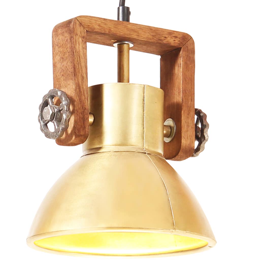 Industrie Hängelampe Messing 19 cm E27