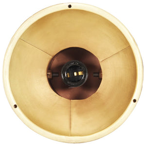 Industrie Hängelampe Messing 19 cm E27