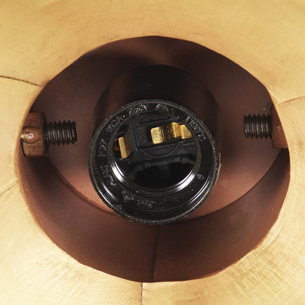 Industrie Hängelampe Messing 19 cm E27