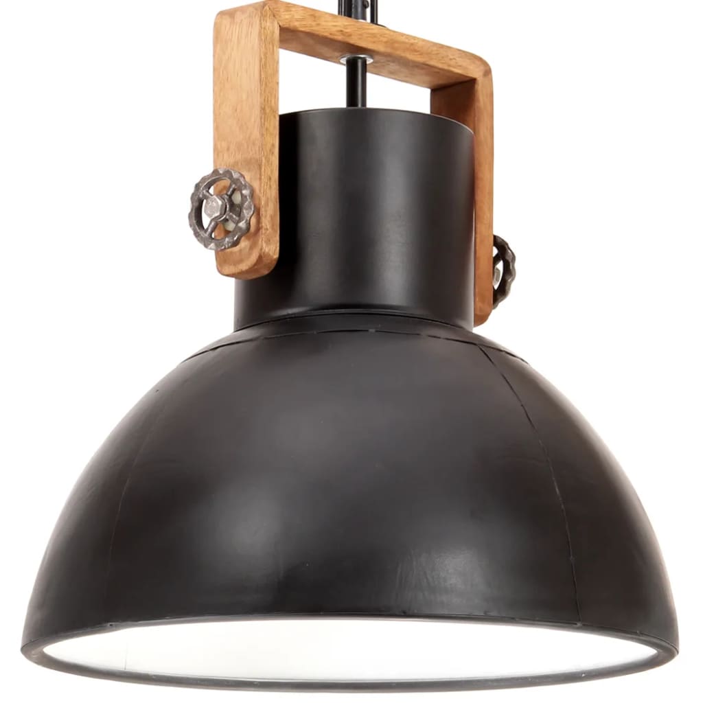 Industrie Hängelampe Schwarz 40 cm E27