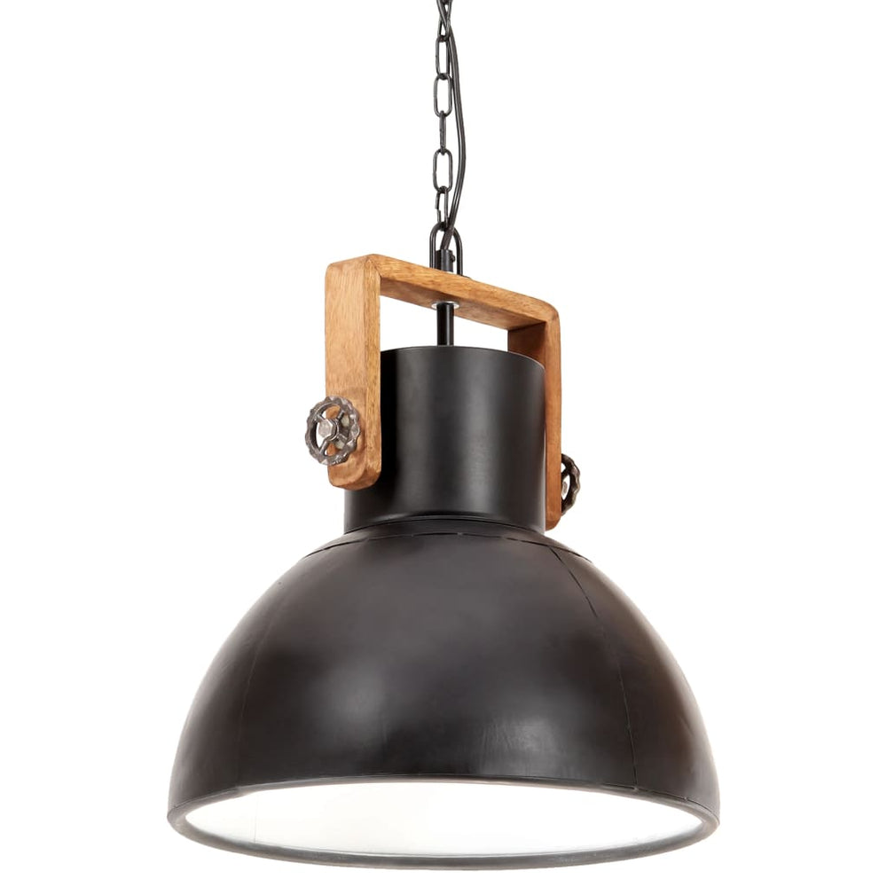 Industrie Hängelampe Schwarz 40 cm E27