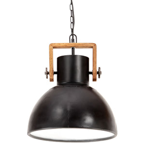 Industrie Hängelampe Schwarz 40 cm E27