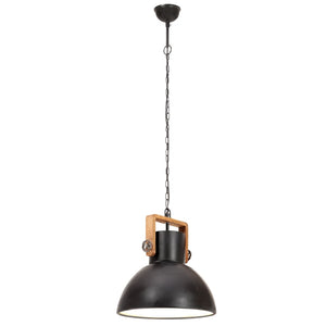 Industrie Hängelampe Schwarz 40 cm E27